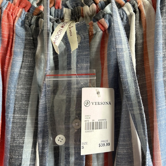 New with tags high-low button down dress with tie waist option - Picture 2 of 4